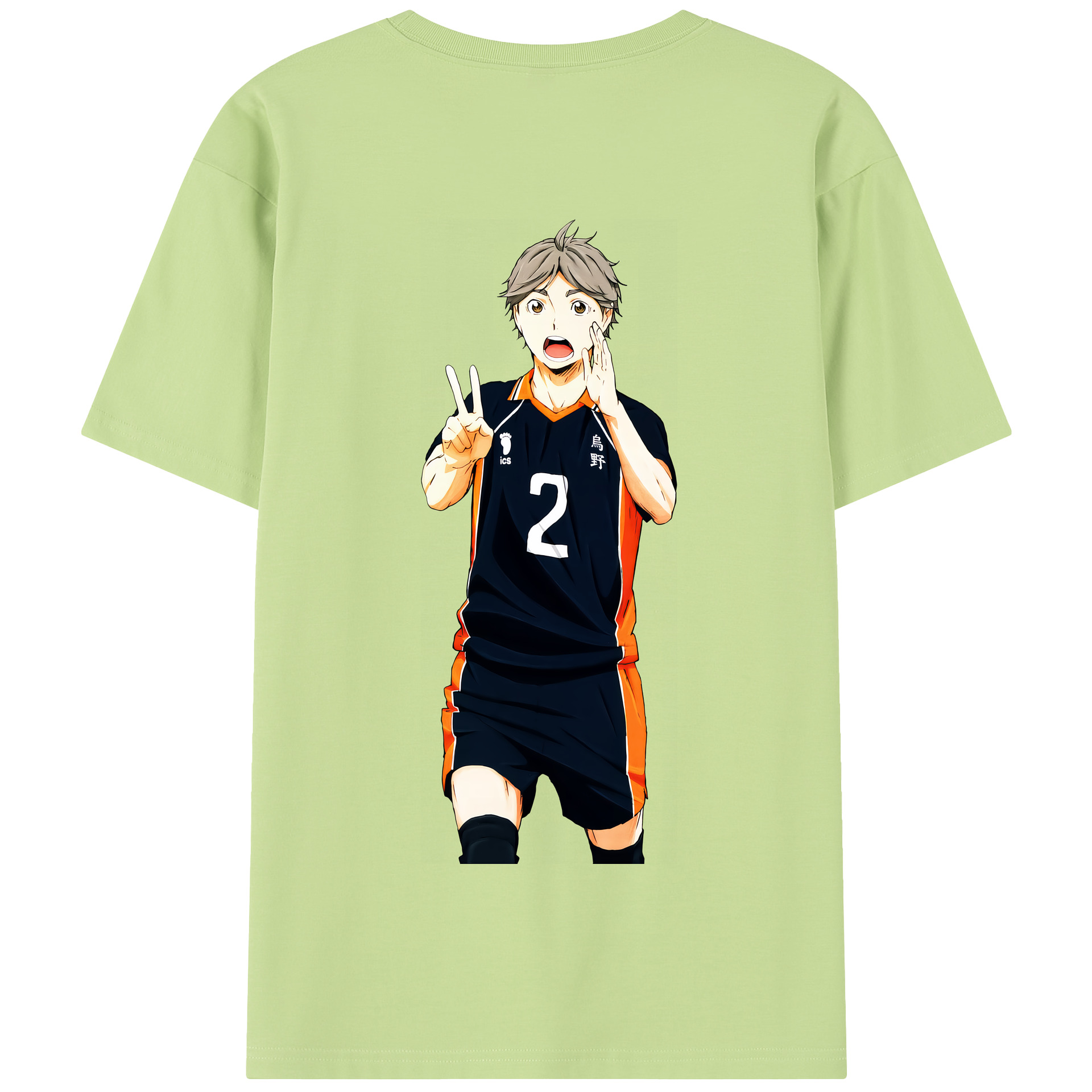 （画像用） ハイキュー!! Haikyu!! 綿100％半袖Tシャツ（背面プリント）